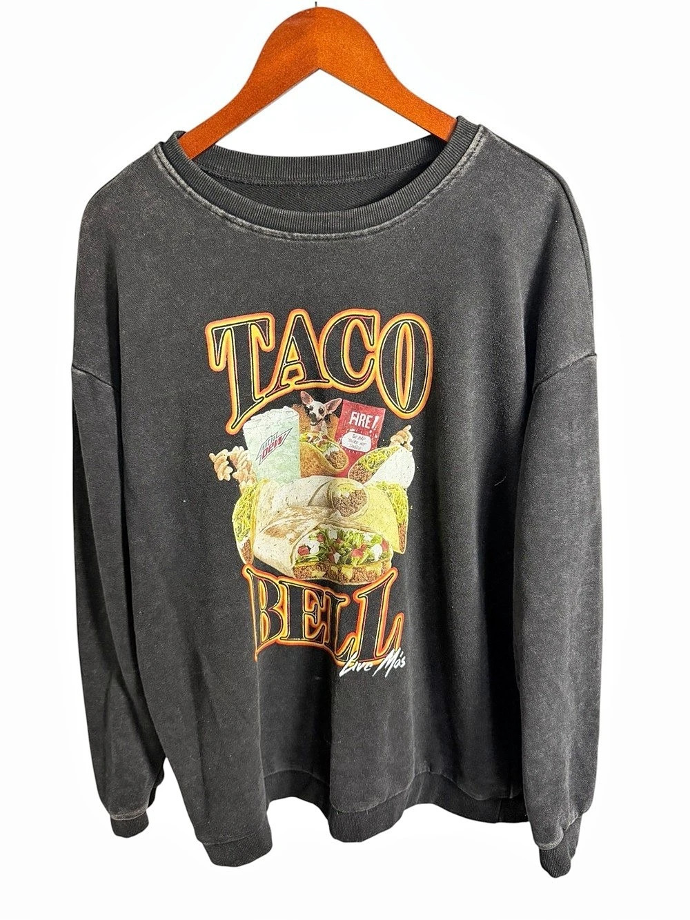 Taco Bell Graphic Sweatshirt in Black XL
